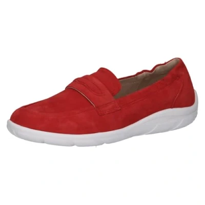 Image of CAPRICE Women Damen 9 24400 44 Loafer, Red Suede, 6 UK