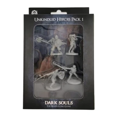 Image of Dark Souls The Role Playing Game: Unkindled Heroes Pack 1 Miniatures &amp; Stat Cards. DnD, RPG, D&amp;D, Dungeons Dragons. 5E Compatible