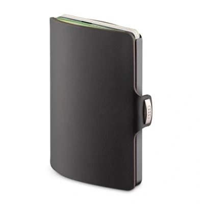 Image of Audi 3152401300 Card Wallet Case Money Clip with Rings Logo Black, 8,8 x 6,5 1,6 cm, Classic