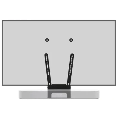 Image of Flexson TV Mount Attachment for Sonos Beam in Black. Suitable 40&quot; to 80&quot;