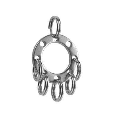 Image of Ocobudbxw Titanium Steel Keychain Pocket Clip Multi Purpose Suspension Keyring