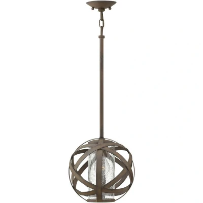 Image of Hinkley Carson Spherical Pendant Ceiling Light Vintage Iron, IP44