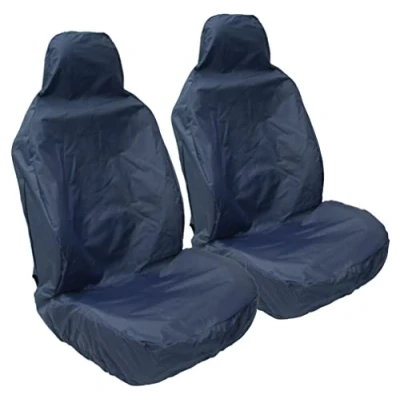 Image of Carseatcover UK® Heavy Duty Waterproof Car Seat Covers in NAVY BLUE 2 x Fronts
