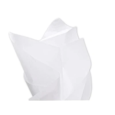 Image of MustBeBonkers Tissue Wrapping Paper 18GSM Colour Fast Acid Free 35 x 45cm (White, 10)