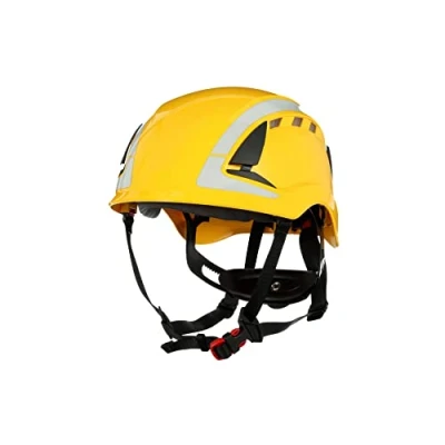 Image of 3M SecureFit X5000 Safety Helmet, Vented, Reflective, CE, Yellow, X5002V CE