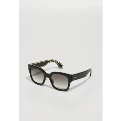 Image of Giorgio Armani Woman AR8223 500111 Sunglasses Acetate Black Grey Squared Normal Shaded