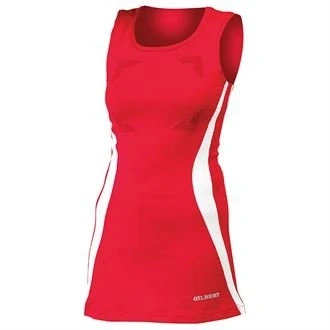Image of Gilbert Eclipse II Netball Dress (Red/White, 16)