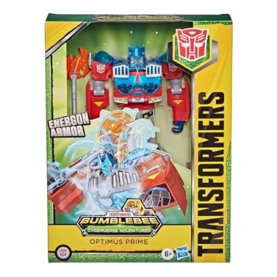 Image of Transformers Toys Cyberverse Ultimate Class Optimus Prime Action Figure Combines with Energon Armour to Power Up For Kids Ages 6 and Up, 9 inch E7112ES1
