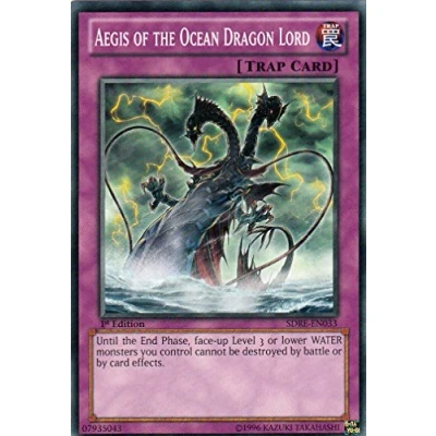Image of YU GI OH! : SDRE EN033 Aegis of the Dragon Lord (Realm Sea Emperor) Yugioh 1st Edition Single Card