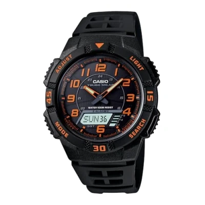 Image of Casio Men Analog Digital Japanese Quartz Watch with Resin Strap AQS800W 1B2VCF