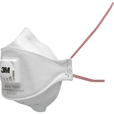 Image of 3M™ Aura™ Particulate Respirator, FFP3, Valved, 9332+, 10 Masks per Pack