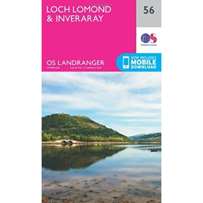 Image of Landranger 56 Loch Lomond &amp; Inveraray Map With Digital Version