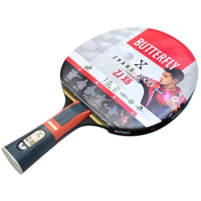Image of Butterfly Zhang Jike Zjx6 Wakaba Table Tennis Bat Black/Red