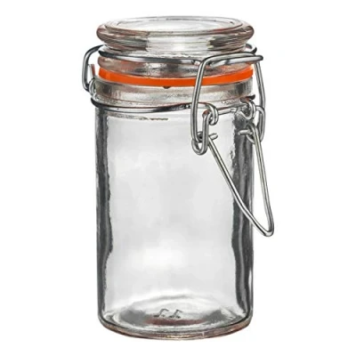 Image of Orange Seal 70ml Classic Glass Storage Jar By Argon Tableware