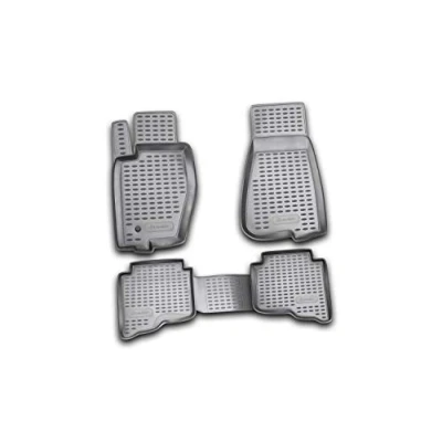 Image of Element EXP.NLC.24.01.210n Premium Non Slip Rubber Floor Mats Jeep Grand Cherokee Year 05 10 Black