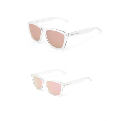 Image of HAWKERS Padded Pouch Glasses Case, Pink Silver, One Size