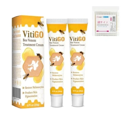 Image of Fivfivgo Beevenom Vitiligo Treatment Cream, Bee Venom for Vitiligo,Bee Cream All Skin Types (2PCS)