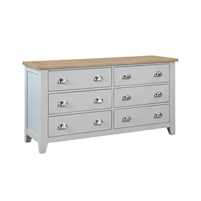 Image of Julian Bowen Richmond 6 Drawer Wide Chest Elephant Grey Chests