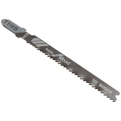 Image of Bosch Professional 5 x Jigsaw blade T 119 B Basic for Wood (for softwood, curved cut, accessories jigsaw)