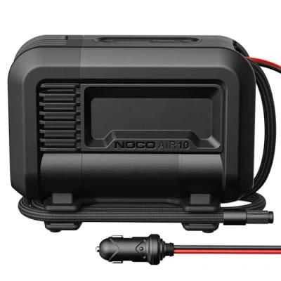 Image of NOCO AIR10 UltraFast 10A Tyre Inflator, 12V Portable Air Compressor and Pump, Rated at 60 PSI, Inflates Tyres from 0 40 PSI in 3.8 Minutes with a Digital Gauge, Smart Pressure, Auto Shutoff