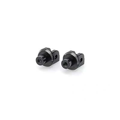 Image of Puig Adapters by Pair Footpegs Rider 6453N B King, Suzuki GSX S125, Black