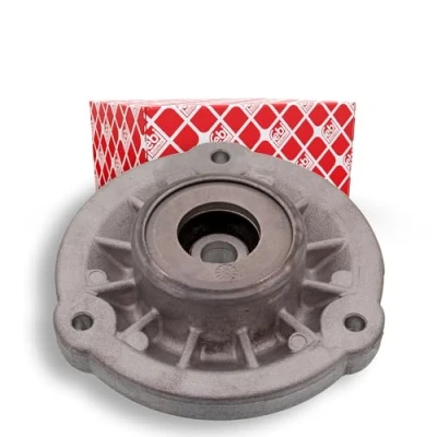 Image of 31306863295, 31306863297 Top strut mount FEBI BILSTEIN 45552 Front Axle without ball bearing, bearing Aluminium BMW: 5 Saloon