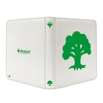Image of Ultra PRO Mana 8 12 Pocket Zip Binder Forest for Magic: The Gathering, Holds &amp; Protects 480 Standard Sized Cards, Collector&#039;s Edition Durable Trading Secure Side Loading