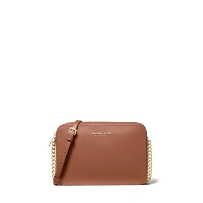 Image of Michael Kors Womens Jet Set Large Cross Body Bag Brown