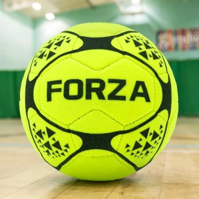 Image of FORZA Indoor Footballs [3 Sizes] Fluorescent Yellow Designed for and Laminate Surfaces Ideal Schools, Sports Centres &amp; Coaches (Size 3, Pack of 1)