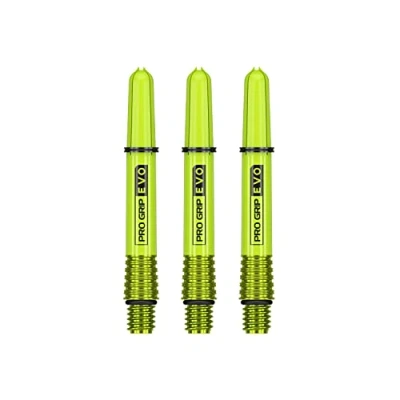 Image of TARGET Darts Pro Grip Evo Green Aluminium Short Dart Shafts