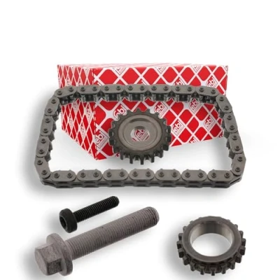 Image of 11217633994, 11217633994S1, 11417621126, 11417621126S1, 11417633993 Chain Set, oil pump drive FEBI BILSTEIN 48377 44 BMW: 1 Hatchback, Hatchback