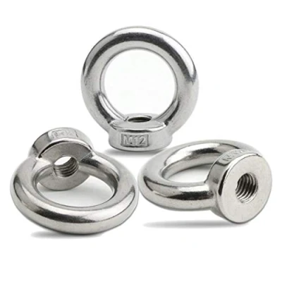 Image of 12PCS Ring Lifting Eye Nuts Femal Threaded Nut Fastener 304 Stainless Steel, Pack of 12, M8