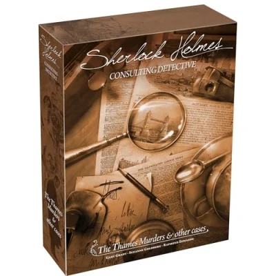 Image of Space Cowboys Sherlock Holmes Consulting Detective: The Thames Murders And Other Cases Board Game Ages 14+ 1 8 Players 60 120 Minutes Playing Time