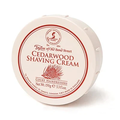 Image of Taylor of Old Bond Street Cedarwood Shaving Cream Bowl, 150g