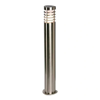 Image of Bliss Outdoor Bollard Light Brushed Stainless Steel, Frosted Polycarbonate IP44, E27
