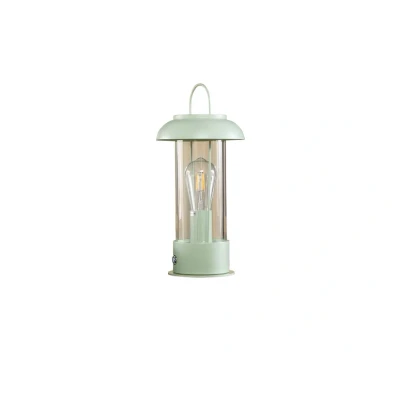 Image of Lindby rechargeable table lamp Yvette, green, IP44, touch dimmer