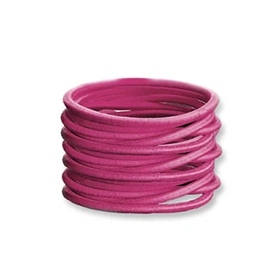 Image of 12 x Elastic Hair Bands/Bobbles by Lizzy® (Pink (Thick))