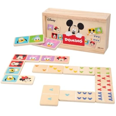 Image of Disney WOOMAX Domino de Madera Mickey y Minnie Baby (ColorBaby 48718)