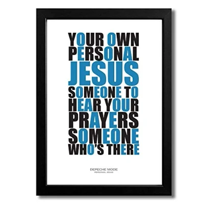 Image of Libretto Designs DEPECHE MODE PERSONAL JESUS Print with lyrics