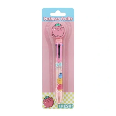 Image of Pusheen Multi Colour Pen 6 Writing Novelty Multicoloured Cute Stationary Kawaii Stationery