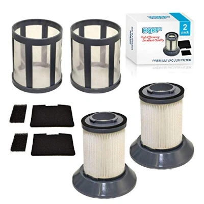 Image of HQRP 2 pack Dirt Cup Filter Assembly Compatible with Bissell Easy Vac/CleanView/Zing Compact series 1273, 2396, 8661, 4490, 1427, 1571 Cylinder Vacuum Cleaners