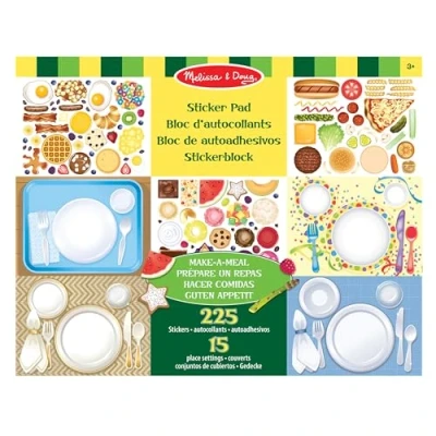 Image of Make a Meal Sticker Pad Activity Book 3+ Gift for Boy or Girl