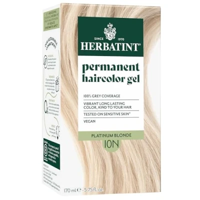 Image of Herbatint 10N Platinum Blonde Permanent Hair colour 170ml
