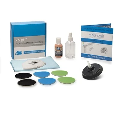Image of Glass Polish (75mm) Scratch Removal Kit for use with a Drill on all Surfaces GP28003
