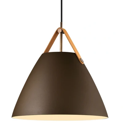 Image of DFTP by Nordlux Hanging light Strap with metal shade beige, 36 cm