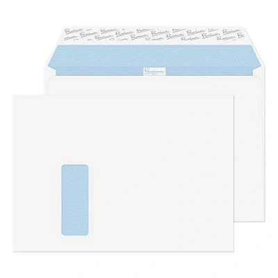 Image of Blake Office C4 229 x 324 mm 120 gsm Peel &amp; Seal Window Wallet Envelopes (36216) Ultra White Wove Pack of 250