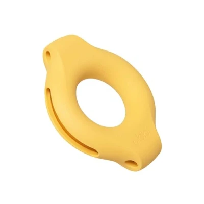 Image of Ubbi Interactive Treat Dispensing Dog Toy, for Medium to Large Breeds, Durable Natural Rubber, Yellow