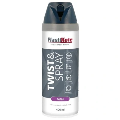 Image of Plasti kote 22111 400ml Premium Spray Paint Satin Night Navy