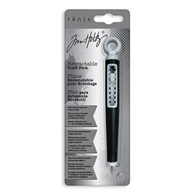 Image of TONIC STUDIOS Tim Holtz Retractable Craft Pick, Polymer, Red, 1 Pack