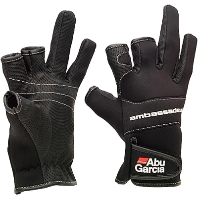 Image of ABU GARCIA Fishing Glove Neoprene Gloves L Spinning Carp Surfcasting